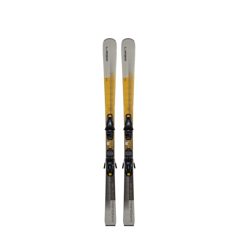 Pack ski alpin ELAN WINGMAN 78 LITE SX + Fixations EL 10.0 GW NA (Gris/Jaune) Mixte