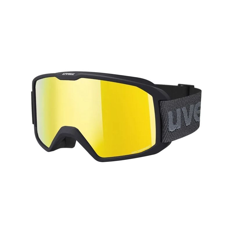 Masque de ski UVEX Elemnt FM (BLK MAT MIRROR GOLD S3 SMU)
