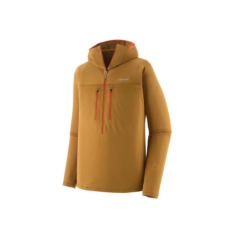Fleece Patagonia M's R1 Ultralight Hoody (Bobcat Brown) Herren