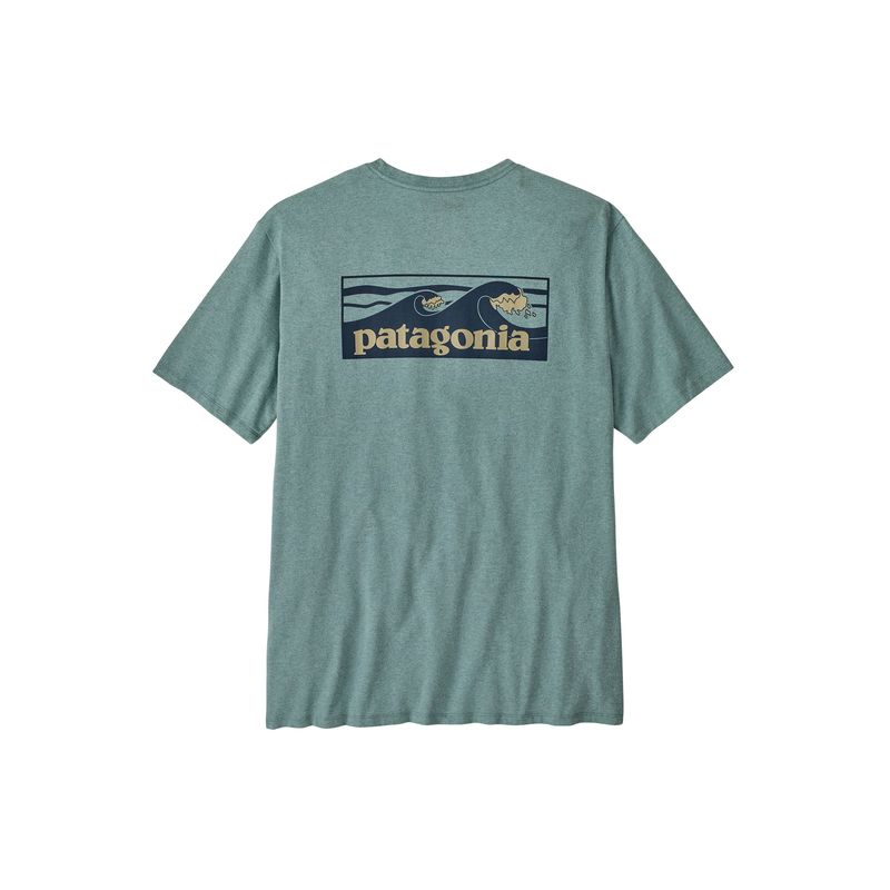 T-paita Patagonia M's Boardshort Logo Pocket Responsibili-Tee (Blue Sage) Miehet