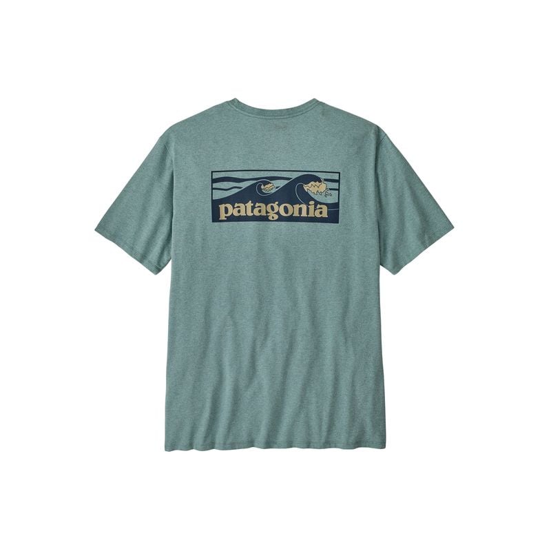 T-shirt PATAGONIA M's Boardshort Logo Pocket Responsibili-Tee (Blue Sage) Homme 