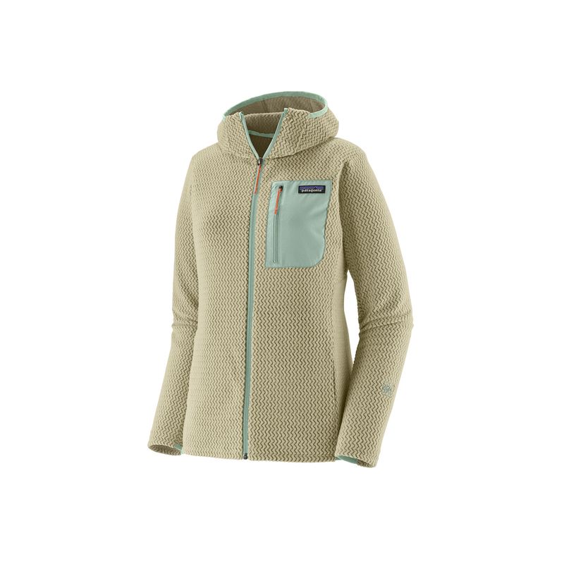 Fleece Patagonia W's R1 Air Full-Zip Hoody (Weathered Stone) Dames