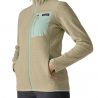 Patagonia Felpa con zip completa W's R1 Air (Weathered Stone)
