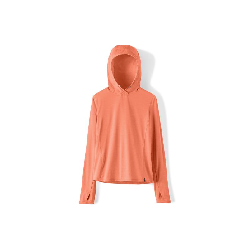 Technische hoodie Patagonia W's Cap Cool Sun Hoody (Mellow Melon - Peach Sherbet X-Dye) Dames