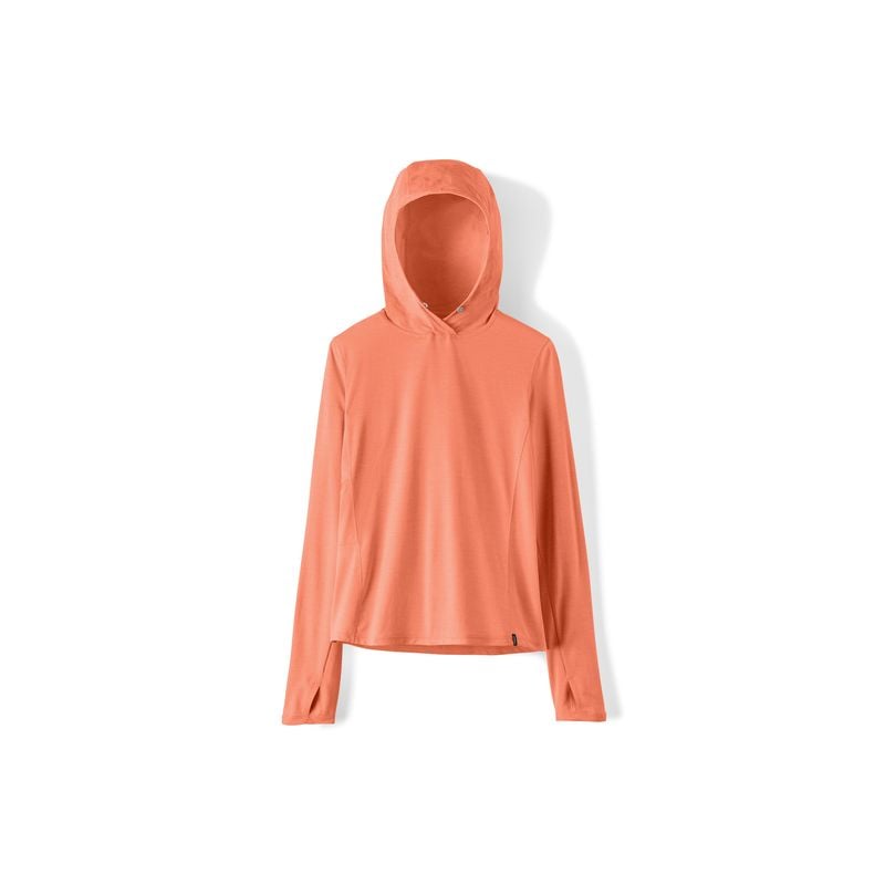 Teknisk hettegenser Patagonia W's Cap Cool Sun Hoody (Mellow Melon - Peach Sherbet X-Dye) Dame