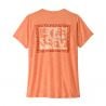 Patagonia Camisa W's Cap Cool Daily - Mother Rays (Durazno Sherbet)