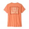 Patagonia W's Cap Cool Daily Shirt - Mother Rays (Fersken Sorbet)