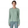 Patagonia Maglietta W's L/S Cap Cool Sun (Blu Termico - Thin Ice X-Dye)