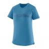 Teknisk T-Shirt Patagonia W's Cap Cool Merino Blend Graphic Shirt (Strata Stripe: Shore Blue) Kvinder