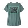Technisch T-shirt Patagonia W's Cap Cool Daily Shirt - Mother Rays (Blue Sage - Light Blue Sage X-Dye) Dames