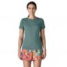 T-shirt technique PATAGONIA W's Cap Cool Daily Shirt - Mother Rays (Blue Sage - Light Blue Sage X-Dye) Femme 