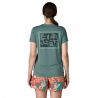 T-shirt technique PATAGONIA W's Cap Cool Daily Shirt - Mother Rays (Blue Sage - Light Blue Sage X-Dye) Femme 