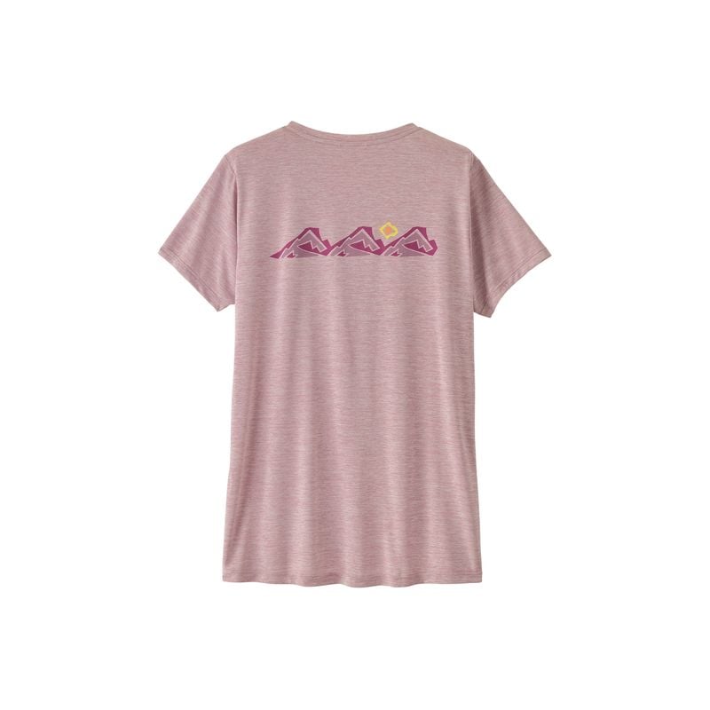 Teknisk T-Shirt Patagonia W's Cap Cool Daily Shirt - Trailcheck (Quiet Violet) Dame