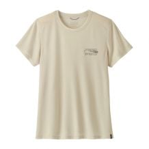 T-shirt tecnico Patagonia W's Cap Cool Trail Shirt - Stratapeaks (Dyno White) Donna