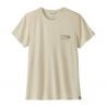 T-shirt technique PATAGONIA W's Cap Cool Trail Shirt - Stratapeaks (Dyno White) Femme 