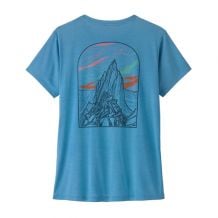 T-Shirt tecnico Patagonia W's Cap Cool Daily Shirt - Cloud Crag (Shore Blue - Light Shore Blue X-Dye) Donna