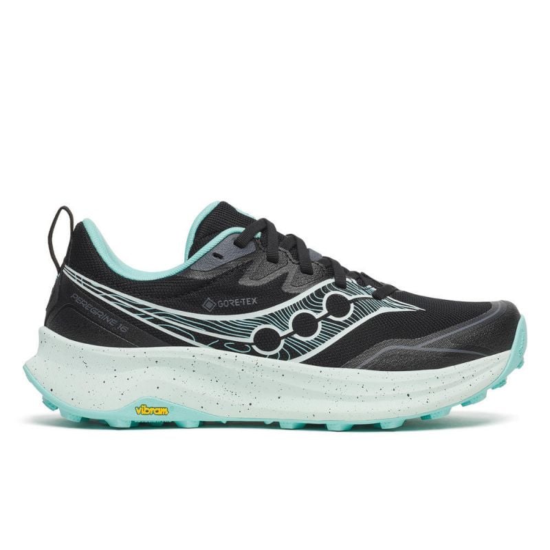 Trail schoenen Saucony PEREGRINE 16 GTX (BLACK/AQUA) Dames