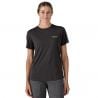 Camiseta técnica Patagonia W's Cap Cool Merino Blend Graphic Shirt (Heritage Header: Black) Mujer