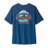 T-Shirt Patagonia M's Cap Cool Daily Shirt - Great Waves (Clement Blue - Light Clement Blue X-Dye) Uomo