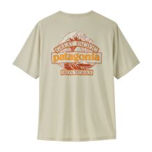 T-paita Patagonia M's Cap Cool Daily Shirt - Great Waves (Dyno White) Mies