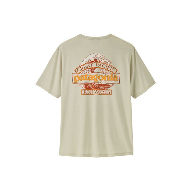 T-Shirt Patagonia M's Cap Cool Daily Shirt - Great Waves (Dyno White) Uomo 