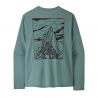 T-shirt med långa ärmar Patagonia M's L/S Cap Cool Daily Shirt - Cloud Crag (Blue Sage - Light Blue Sage X-Dye) Herr