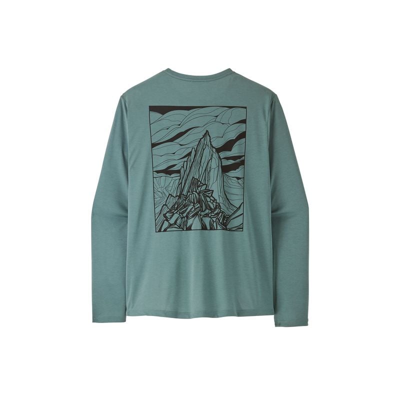 T-Shirt manches longues PATAGONIA M's L/S Cap Cool Daily Shirt - Cloud Crag (Blue Sage - Light Blue Sage X-Dye) Homme 