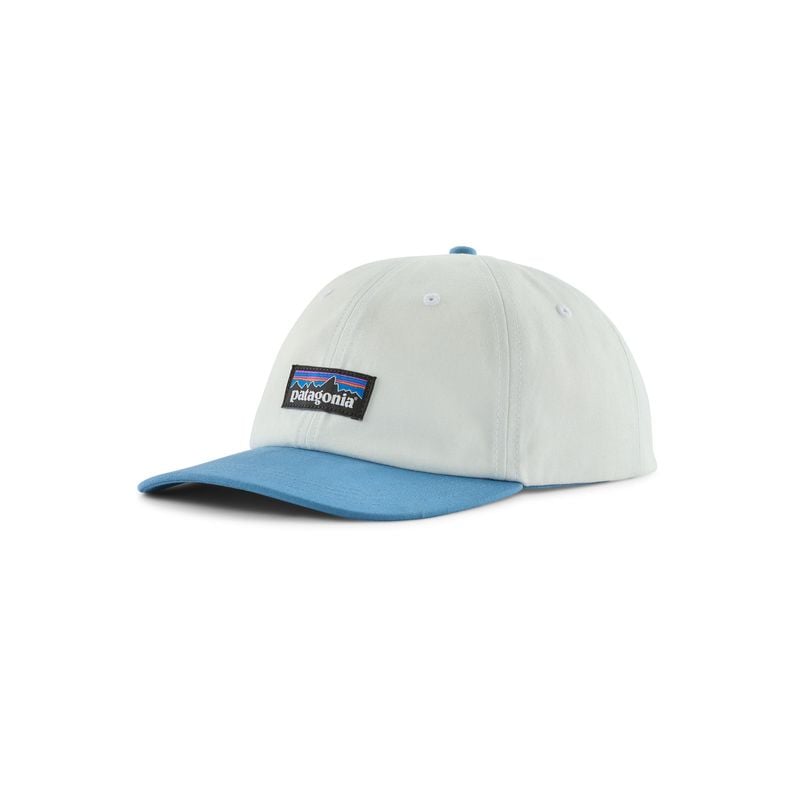 Patagonia Gorra P-6 Label Trad (Blanco Abedul c/ Azul Costa)