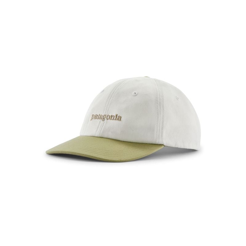 Pet Cap Patagonia Fitz Roy Icon Trad Cap (Text Logo: Birch White w/Gumtree Green) Unisex