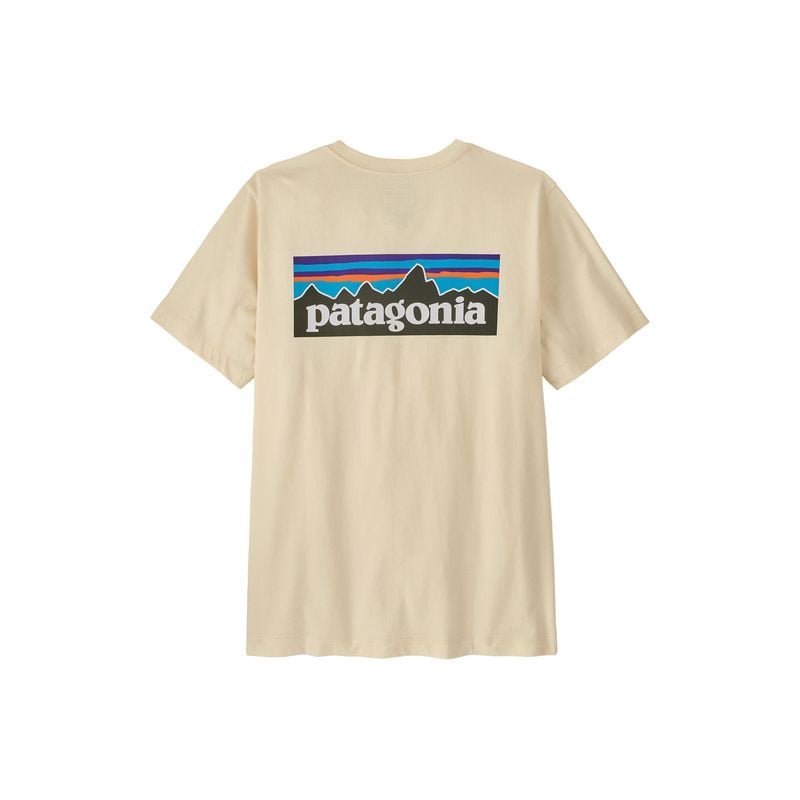 T-Shirt Patagonia M's P-6 Logo T-Shirt (Undyed Natural) Herren