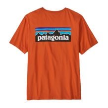 T-Shirt Patagonia M's P-6 Logo T-Shirt (Kohle Orange) Herren