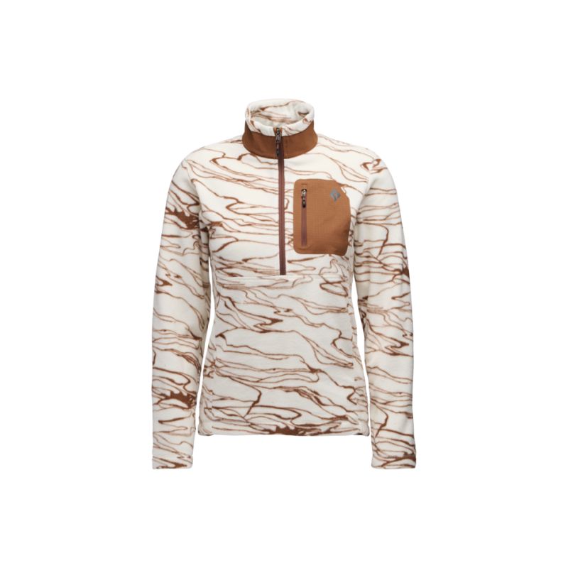 Polaire BLACK DIAMOND W RIFT HZ FLEECE JACKET (Relief-Chalk-Clay) Femme