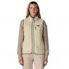 Patagonia Damen Retro Pile Weste (Natural w/Ellwood Green)