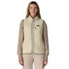 Patagonia W's Retro Pile Vest (Natural w/Ellwood Green)