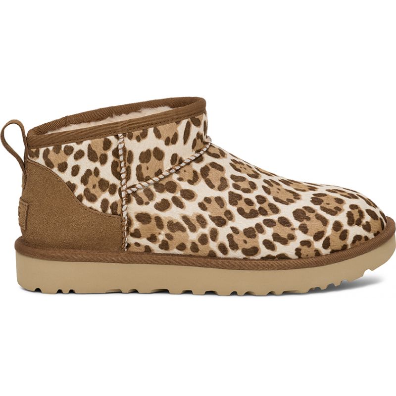 Støvler UGG W CLASSIC ULTRA MINI PLAINS (FELICITY LEOPARD JASMINE) Kvinder