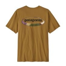 T-Shirt Patagonia M's '95 Oval Logo T-Shirt (Bobcat Brown: Sunshine) Herren