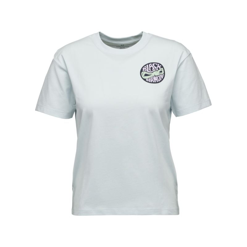 T-shirt Black Diamond W ROPE BADGE SS TEE (Belay Blue) Dames