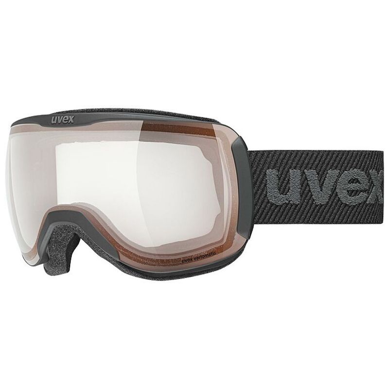 Máscara de esquí Uvex DOWNHILL 2100 V (NEGRO MATE/VARIO ROJO ESPEJO)