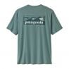 Patagonia M's Cap Cool Daily Shirt - Boardshort Logo (Sininen Salvia - Vaaleansininen Salvia X-Dye)