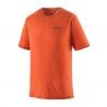 Patagonia M's Cap Cool Merino Blend Graphic Shirt (Heritage Header: Coal Orange)