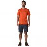 Patagonia M's Cap Cool Merino Blend Graphic Shirt (Heritage Header: Coal Orange)