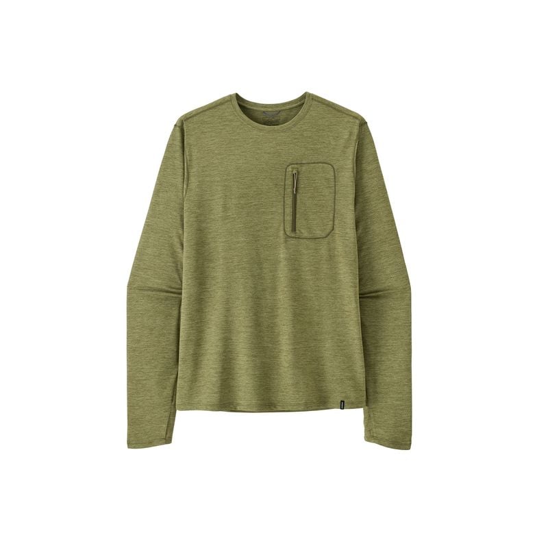 Long Sleeve T-Shirt Patagonia M's L/S Cap Cool Sun Shirt (Caper Green - Buckhorn Green X-Dye) Men