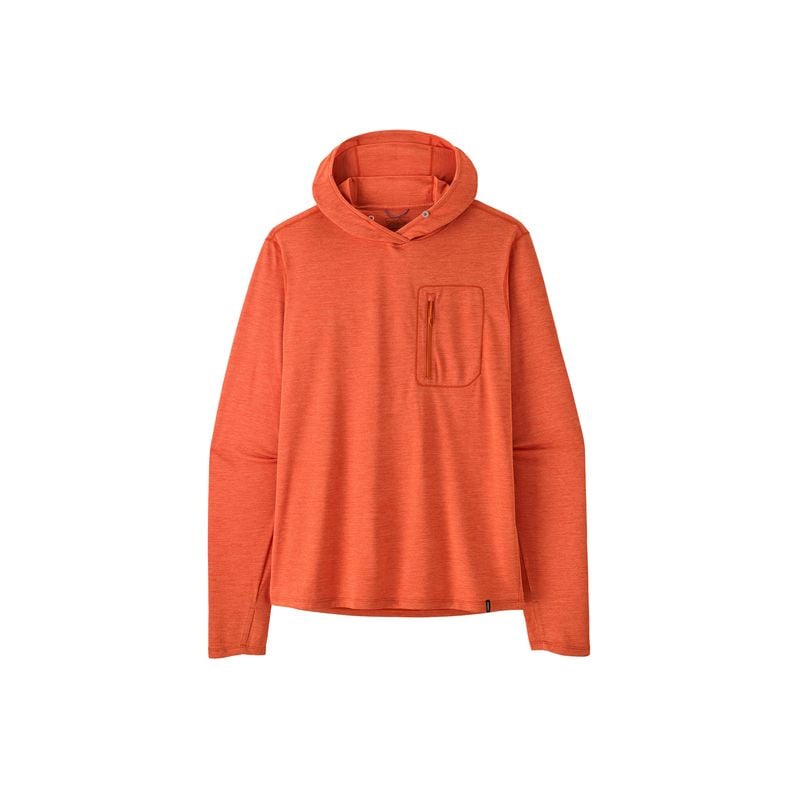 Long Sleeve T-shirt Patagonia M's Cap Cool Sun Hoody (Coal Orange - Light Coal Orange X-Dye) Men