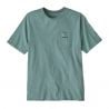 T-shirt Patagonia M's Boardshort Logo Pocket Responsibili-Tee (Blue Sage) Uomo