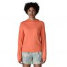 Teknisk hettegenser Patagonia W's Cap Cool Sun Hoody (Mellow Melon - Peach Sherbet X-Dye) Kvinne