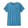 Technisch T-Shirt Patagonia W's Cap Cool Daily Shirt - Cloud Crag (Shore Blue - Light Shore Blue X-Dye) Dames