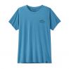 Tekninen T-paita Patagonia W's Cap Cool Daily Shirt - Cloud Crag (Shore Blue - Light Shore Blue X-Dye) Naisille