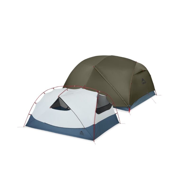 Ultralight hiking tent MSR Hubba Hubba HD 3P Tent (Green)