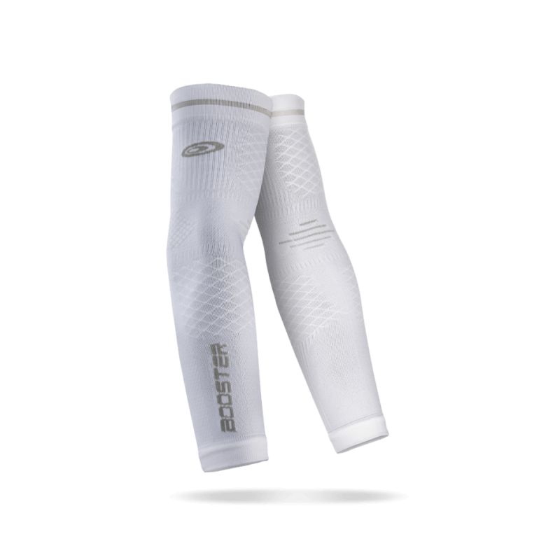 Manicotti di compressione BV sport MANCHETTE BOOSTER (BIANCO) Unisex