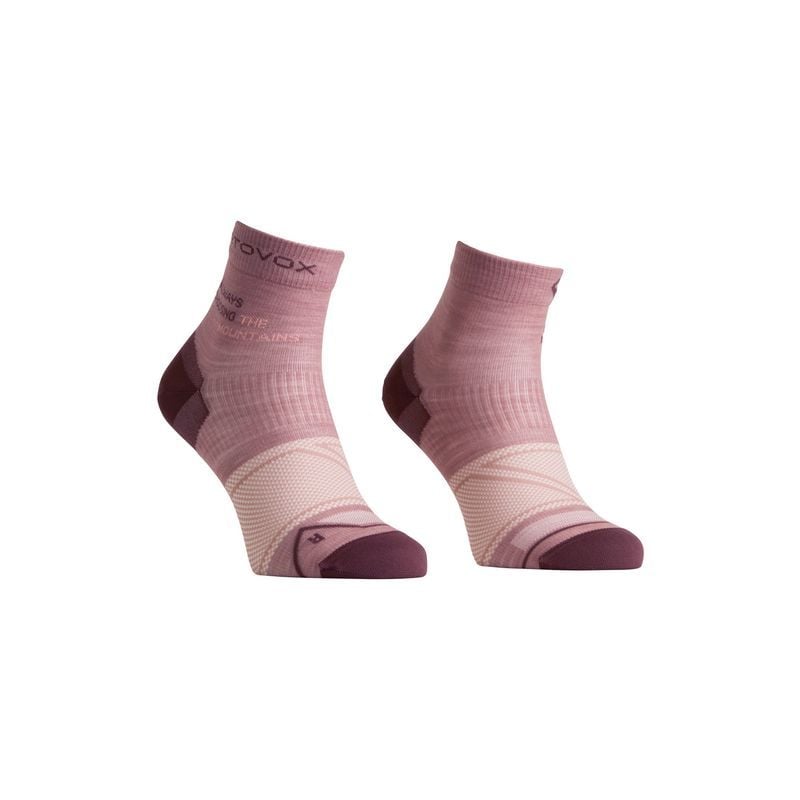 Wanderstrümpfe Ortovox ALPINE LIGHT QUARTER SOCKS W (dusk rose) Damen